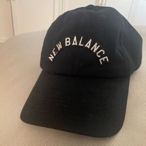 New Balance Black and White Logo Cap